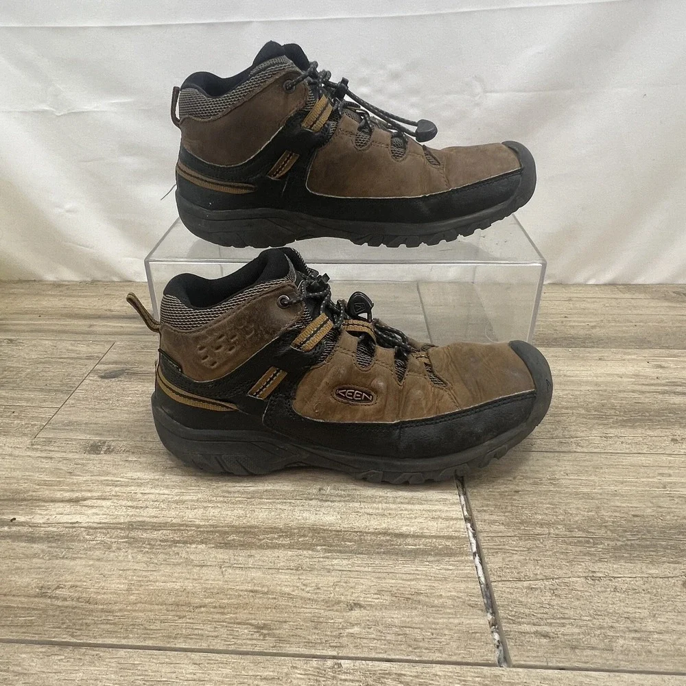 KEEN‎ Targhee Mid Waterproof Hiking BOOTS 1019834 mens 6 womans 7.5 Brown 2